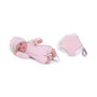 Antonio Juan Muñeca Baby Toneta Palabritas - Poupée bébé parlante avec porte-bébé, 34 cm - Son, lumière, 10 langues (dont Français) - Fonctionne avec piles