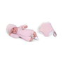 Antonio Juan Muñeca Baby Toneta Palabritas - Poupée bébé parlante avec porte-bébé, 34 cm - Son, lumière, 10 langues (dont Français) - Fonctionne avec piles