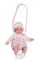 Antonio Juan Muñeca Baby Toneta Palabritas - Poupée bébé parlante avec porte-bébé, 34 cm - Son, lumière, 10 langues (dont Français) - Fonctionne avec piles