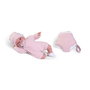 Antonio Juan Muñeca Baby Toneta Palabritas - Poupée bébé parlante avec porte-bébé, 34 cm - Son, lumière, 10 langues (dont Français) - Fonctionne avec piles