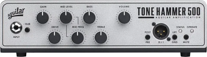 Aguilar Tone Hammer 500 V2 - Tête d'amplificateur basse 500W classe D avec préampli et égaliseur