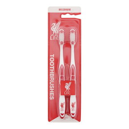 EPL Set Duo - Brosse à dents à thème Liverpool, 2 pièces, rouge et blanc