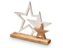 GIFTDECOR Support de décoration triple étoile Plata-Natural