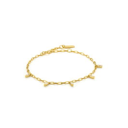 Ania Haie Bracelet B018-01G en Argent de Loi Doré
