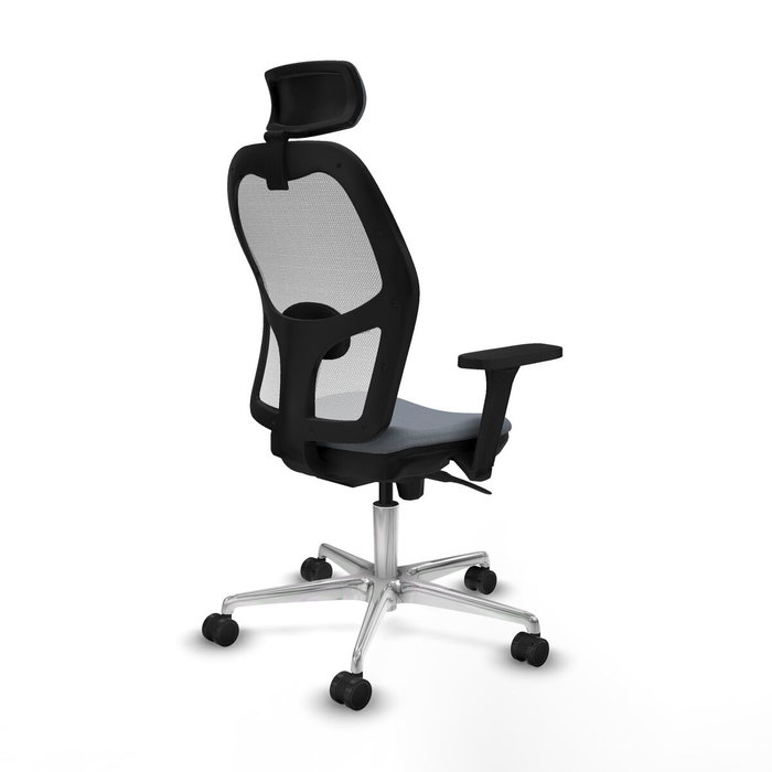 Piqueras y Crespo Chaise de Bureau avec Appui-tête 3D086N2 Gris Piqueras y Crespo Chaise de Bureau avec Appui-tête 3D086N2 Gris