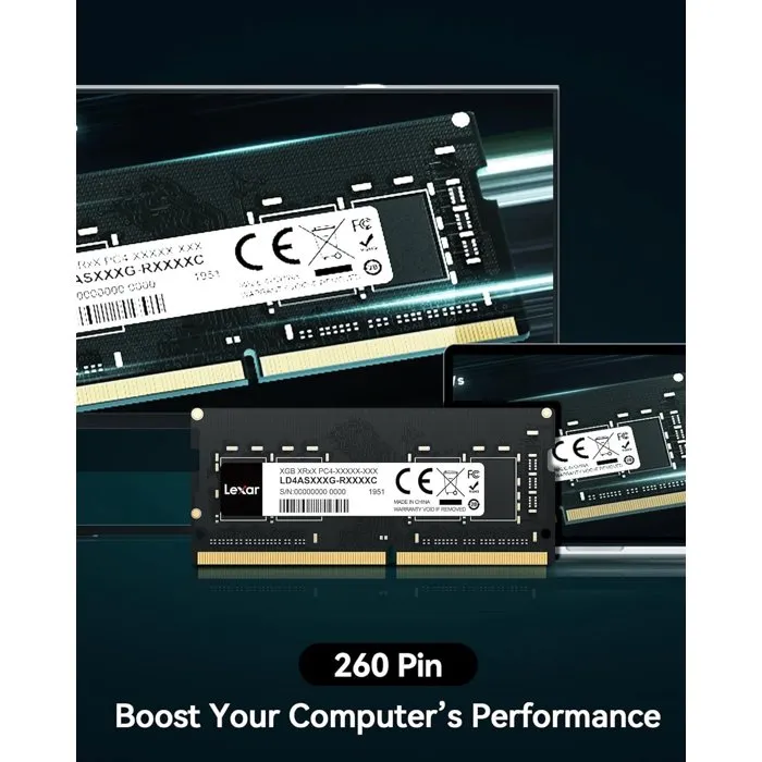 Lexar Barrette Mémoire DDR4 16 Go 3200 MHz CL22 U-DIMM