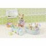 Sylvanian Families Les triplés Lapin Crème et accessoires de bain - 5707