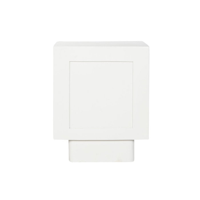 Table de Nuit Home ESPRIT Blanc Naturel 40 x 35 x 50 cm