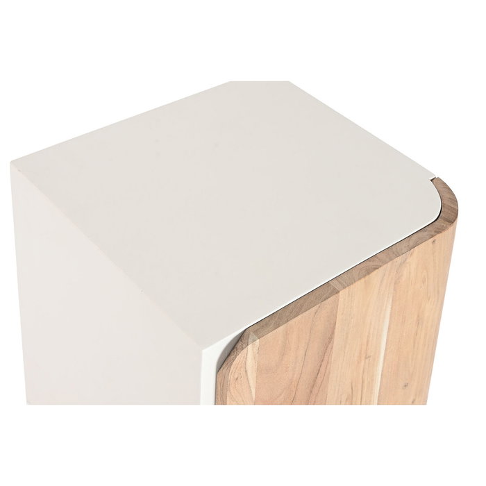 Table de Nuit Home ESPRIT Blanc Naturel 40 x 35 x 50 cm