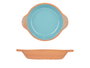 La Dehesa Cazuela en Terre Cuite Ronde avec Anses 20 cm Turquoise Bleu (Set de 8)