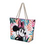 Disney Sac de plage Minnie Island 37 x 52 x 17 cm avec compartiment fermé à zip et deux anses pour épaule ou main