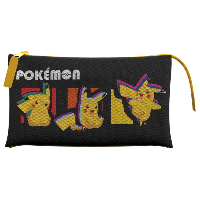 CYP BRANDS Porte-tout triple Pokémon - Organisateur de bureau ou étagère - Dimensions : 21 x 10 x 2.5 cm