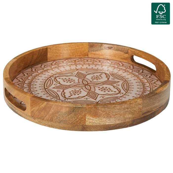 Home Deco Factory Plateau de service Dune Terracotta 35 cm Home Deco Factory Plateau de service Dune Terracotta 35 cm