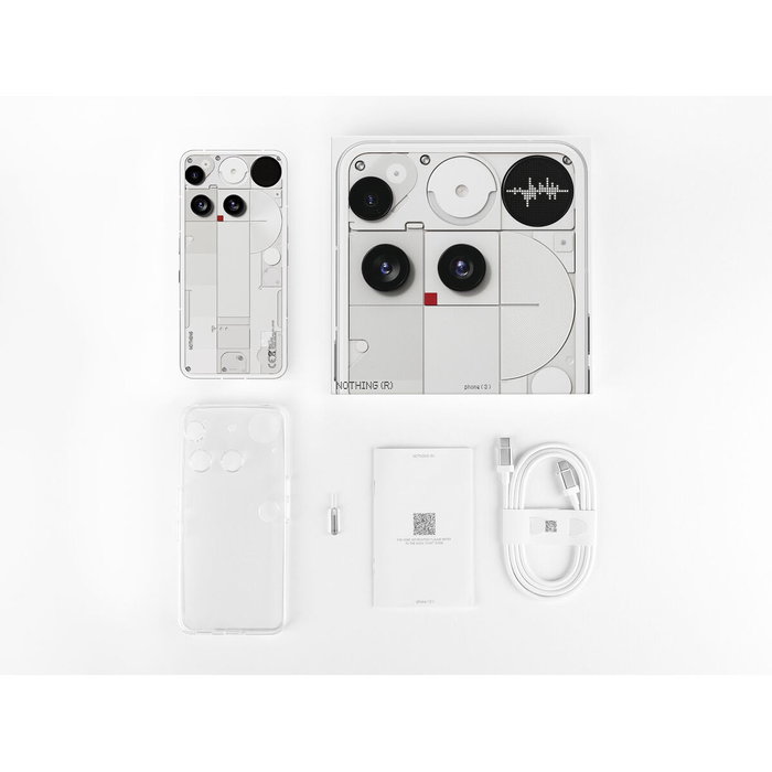 Smartphone Nothing PHONE 3 FLAGSHIP 6,67" 12 GB RAM 256 GB Blanc