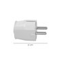 WOLFPACK LINEA PROFESIONAL Fiche Schuko 2P+T 16A Blanc