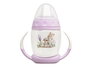 KioKids Tasse d'apprentissage Step 1 Little Sauvage, Conejo Lavande 270 ml, pour bébé dès 6 mois, transition biberon, avec anses et système anti-colique