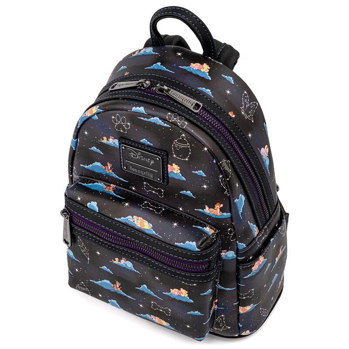 Loungefly Mochila Classic Clouds Disney, Sac à Dos 22.5x26.2x11.2 cm