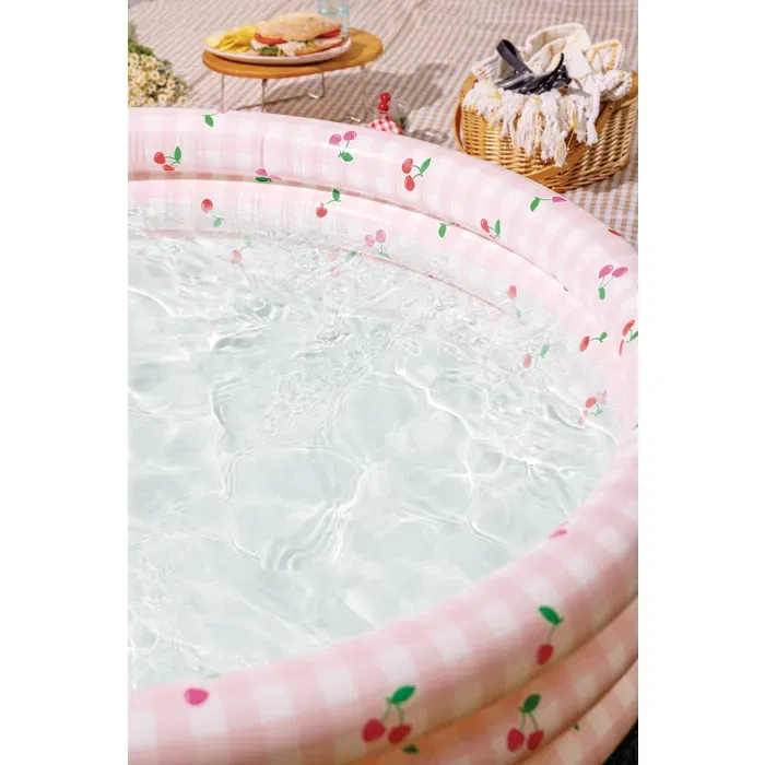 Intex Piscinette Gonflable pour Enfants Cherry - Ø 147 x H 33 cm, Motifs Fruits, A Partir de 2 Ans, Utilisation Extérieure