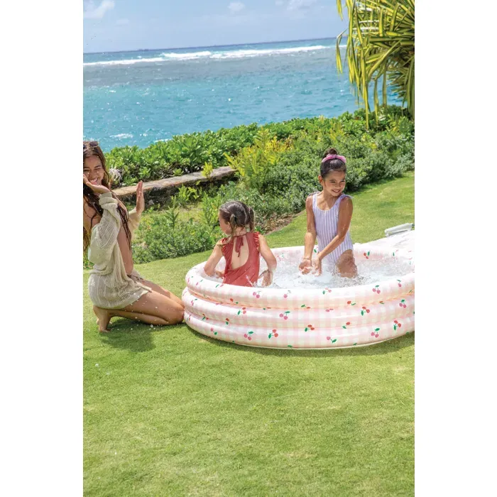 Intex Piscinette Gonflable pour Enfants Cherry - Ø 147 x H 33 cm, Motifs Fruits, A Partir de 2 Ans, Utilisation Extérieure