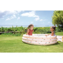 Intex Piscinette Gonflable pour Enfants Cherry - Ø 147 x H 33 cm, Motifs Fruits, A Partir de 2 Ans, Utilisation Extérieure