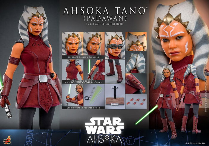 Hot Toys Star Wars: Ahsoka Tano (Padawan) figurine 1/6 - 27 cm