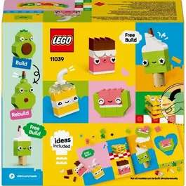Lego 11039 Classic Les Aliments Créatifs - Jeu de Construction 150 Pièces pour Enfants Dès 4 Ans, Cupcakes, Tacos