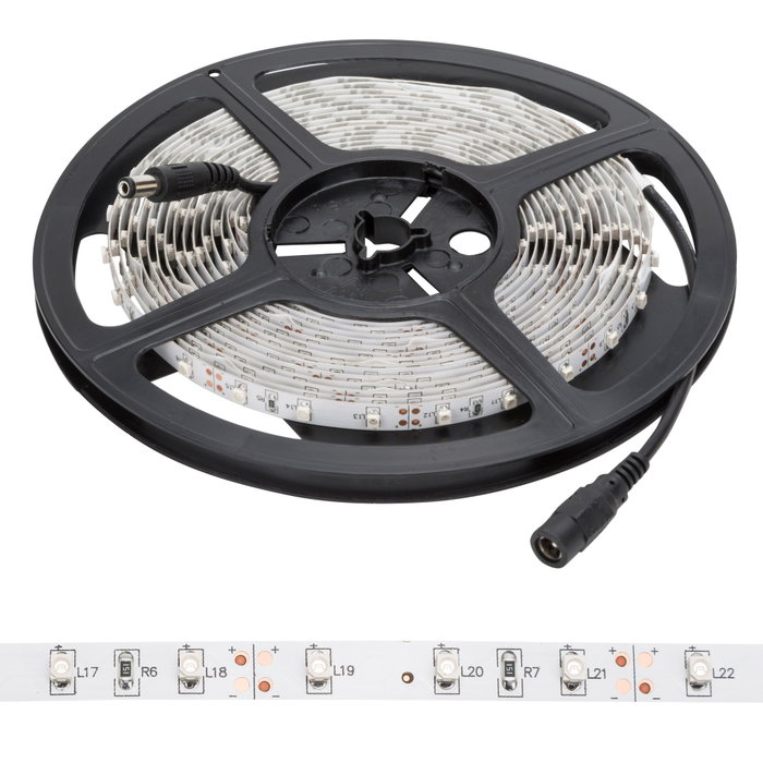Bande de 300 LED SMD3528 12VDC 24W 1200Lm 6000K Blanc Froid x5M Bande de 300 LED SMD3528 12VDC 24W 1200Lm 6000K Blanc Froid x5M
