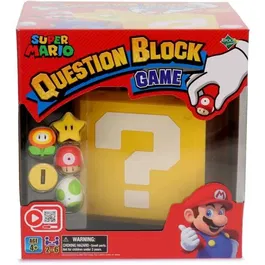 Epoch Games Super Mario Question Block Game EPOCH GAMES - Jeu 3-en-1, Bloc à Questions Super Mario, Jeu de Société pour Enfants dès 4 Ans