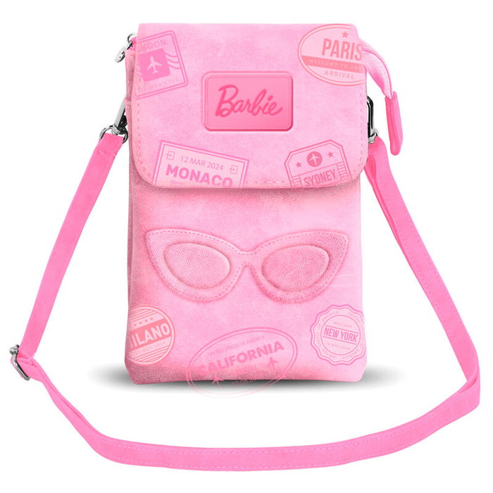 Karactermania Sac bandoulière Barbie Rose pour téléphone portable Karactermania Sac bandoulière Barbie Rose pour téléphone portable