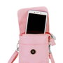 Karactermania Bolso Barbie - Sac de voyage pour téléphone portable 19x13x4 cm - Rose - En PVC avec intérieur polyester, sangle ajustable et compartiments