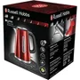 Russell Hobbs Bouilloire électrique Luna 1.7L - Finition Premium rouge - Ébullition rapide 55s - Remplissage facile