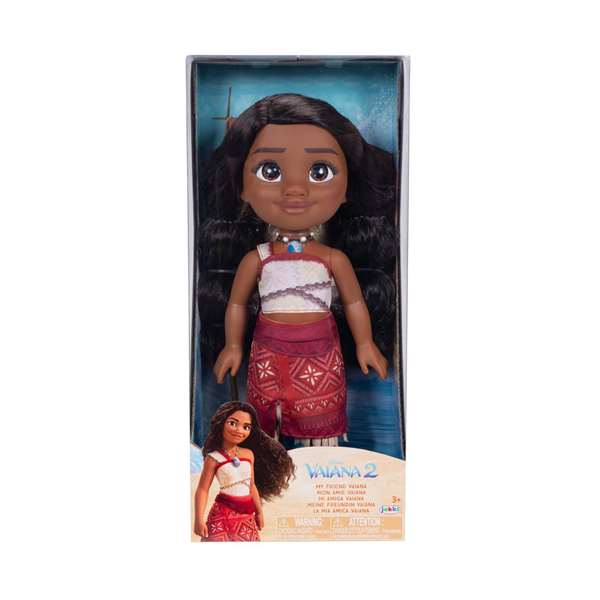 Jakks Pacific - Poupée Vaiana Disney Articulée 38 cm - Instructions multilingues (FR, ES, EN, IT, NL)
