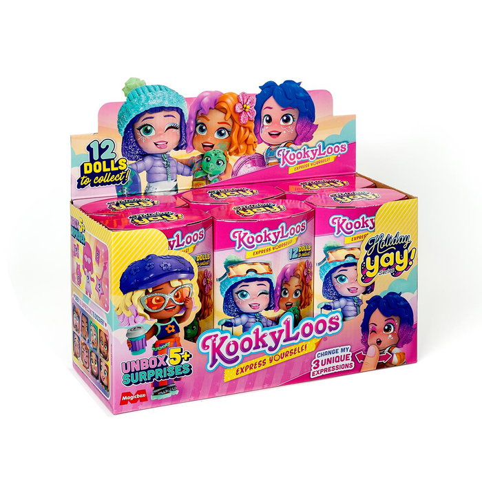 Kookyloos Poupée Surprise Holiday Yay Boîte Magique PKL4D212IN00 - Thème Vacances - Version Espagnole - À partir de 3 ans