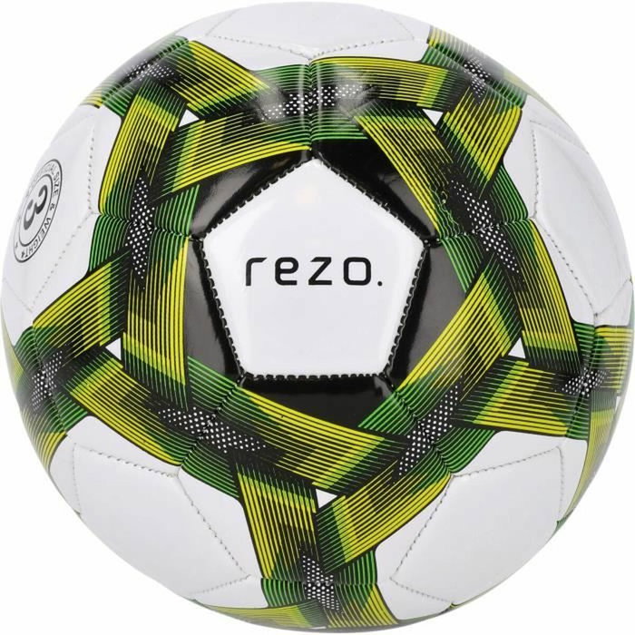 Rezo Ballon de football Taille 4 Jaune bicolore Rezo Ballon de football Taille 4 Jaune bicolore