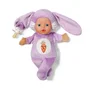 Baby Born Poupon Lapin - Poupée marionnette à oreilles douces avec tétine et poches pour les doigts - Poupée en peluche lavable 26 cm pour nouveau-né