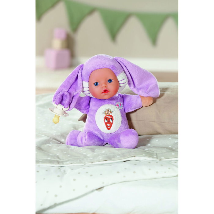 MGA Baby Born - Poupée Peluche Lapin Marotte Animaux 26 cm - Très Douce et Lavable - Dès la Naissance - Marquée CE