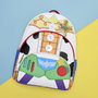 LOUNGEFLY - Mochila Toy Story 5 - Jessie, Woody et Buzz Lightyear Disney Pixar - Mini sac à dos 31 cm - Polyuréthane avec jean et détails