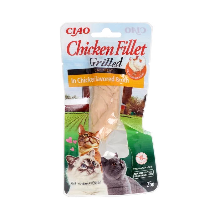 CHURU VET Churu Cat Filet de Poulet en Bouillon 25 g sachet CHURU VET Churu Cat Filet de Poulet en Bouillon 25 g sachet