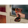 Black+Decker BDCDD12KB-QW Visseuse-Dévisseuse sans fil 12V, coffret avec 2 batteries 1.5 Ah Li-ion, chargeur, 10 positions de couple