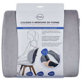 Sensly Coussin de dossier ergonomique à mémoire de forme