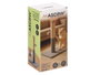 Mascow Rascador Columna Gato Base Cuadrada 30x30x54 cm Gris et Marron Tissu Bois (Set de 4)