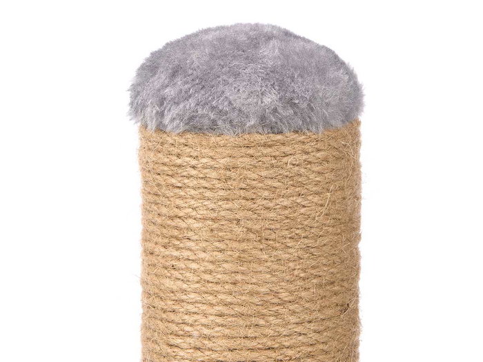 Mascow Rascador Columna Gato Base Cuadrada 30x30x54 cm Gris et Marron Tissu Bois (Set de 4) Mascow Rascador Columna Gato Base Cuadrada 30x30x54 cm Gris et Marron Tissu Bois (Set de 4)