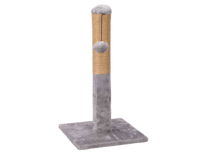 Mascow Rascador Columna Gato Base Cuadrada 30x30x54 cm Gris et Marron Tissu Bois (Set de 4) Mascow Rascador Columna Gato Base Cuadrada 30x30x54 cm Gris et Marron Tissu Bois (Set de 4)