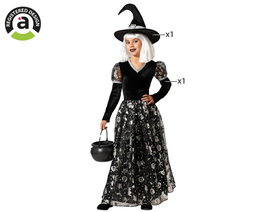 atosa Déguisement de sorcière robe longue grise avec chapeau pour fille
