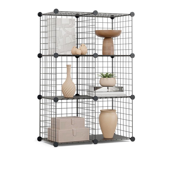 Newlux Estantería modular metálica Titan c6 noir Newlux Estantería modular metálica Titan c6 noir