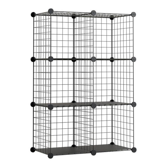 Newlux Estantería modular metálica Titan c6 noir Newlux Estantería modular metálica Titan c6 noir