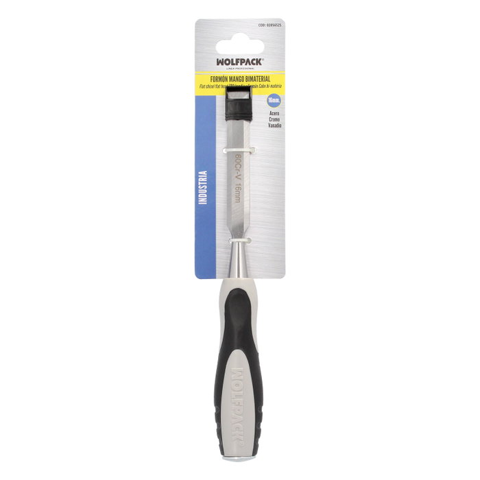 WOLFPACK LINEA PROFESIONAL Ciseau à bois Maurer manche bi-matière 16 mm WOLFPACK LINEA PROFESIONAL Ciseau à bois Maurer manche bi-matière 16 mm