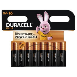 Duracell Plus Power Boost MN1500 AA LR6 1,5V, Pack de 16