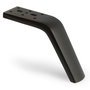 Q&Q Pata Metálica Horsy H125 - Patte de meuble en métal chromé pour canapé ou buffet, hauteur 125 mm
