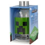 STOR - Gourde en verre borosilicate réutilisable Minecraft 620ml - Licences officielles - Sans BPA - Écologique